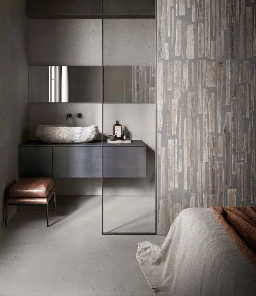 Sant'Agostino Deconcrete - Pearl et décor Fusionart Dark